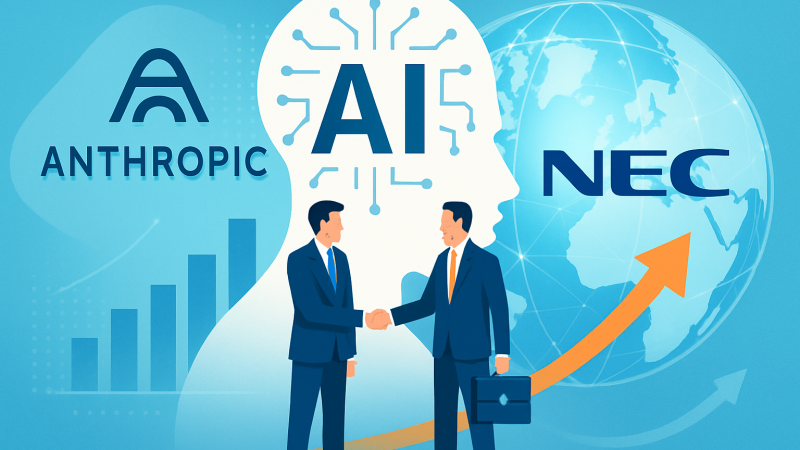 NECがAnthropicと戦略提携、日本企業初のグローバルパートナーに