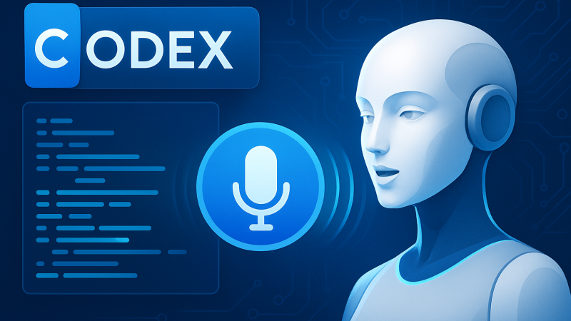OpenAIのCodexアプリに音声入力「Dictation」が追加——PCの全アプリで話すだけで文字起こし