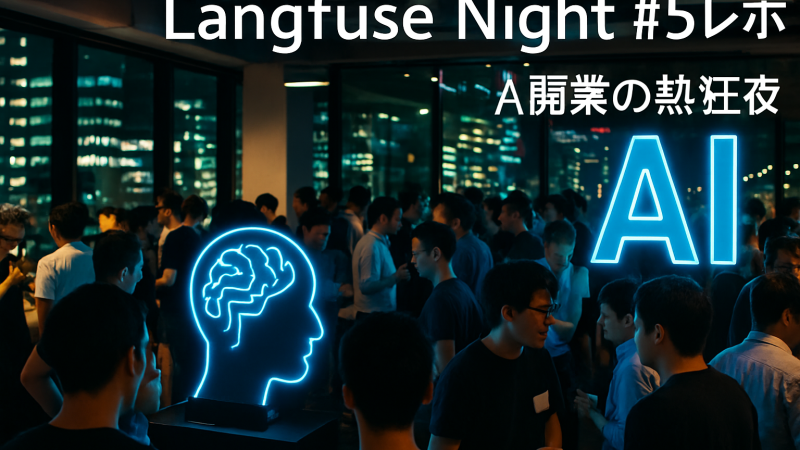 Langfuse Night #5東京開催レポート：CEO来日、LangfuseV4と評価駆動開発の全貌