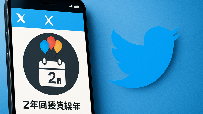 X（旧Twitter）が「登録記念日通知」を送信——#MyXAnniversaryがトレンド入り