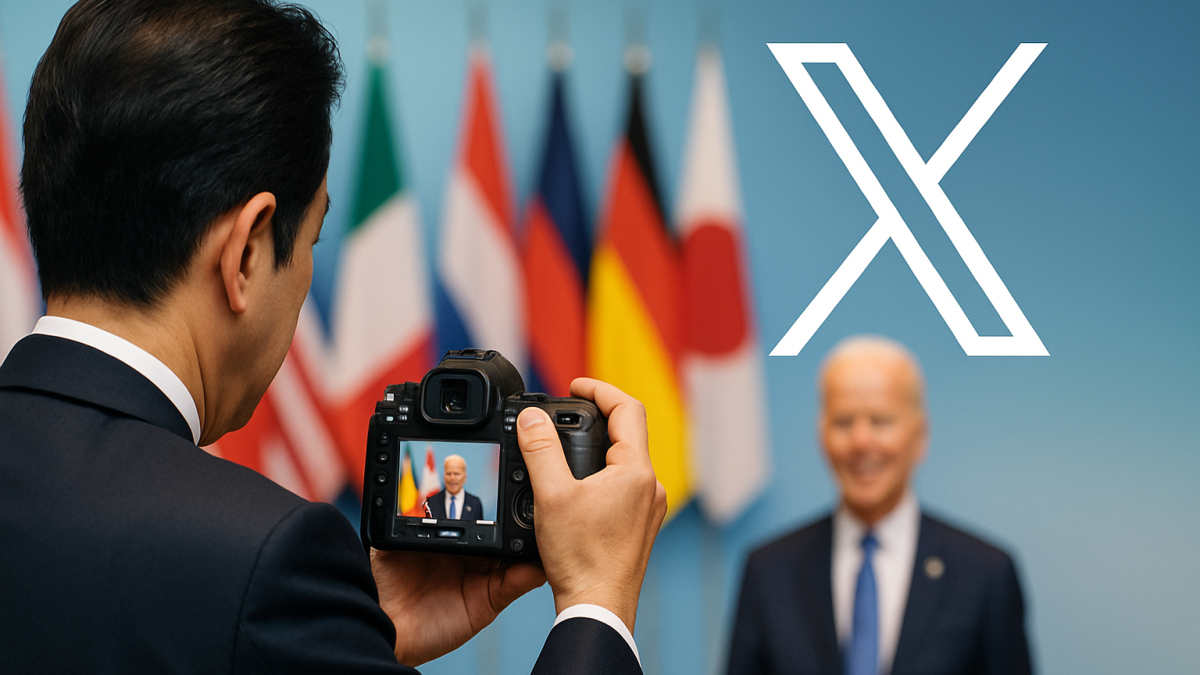 内閣広報室の新Xアカウント、首相外交写真のカメラワークがネットで物議