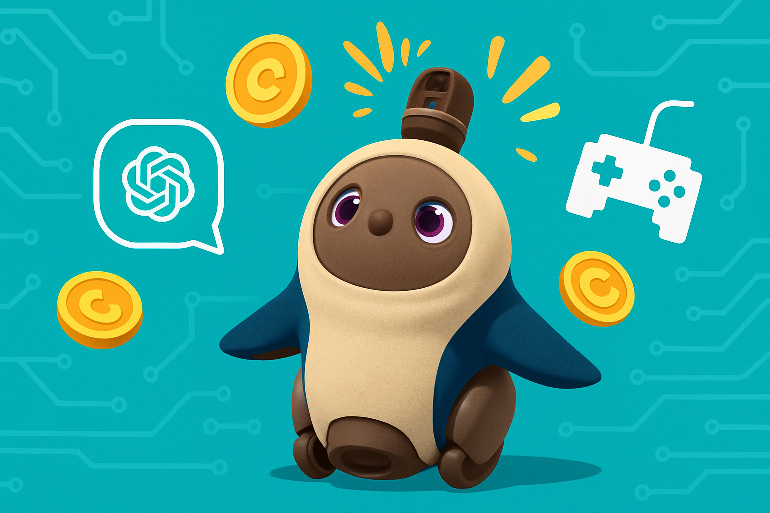 我が子LOVOTをChatGPTでゲームキャラにしてみたら、個性が爆発してた