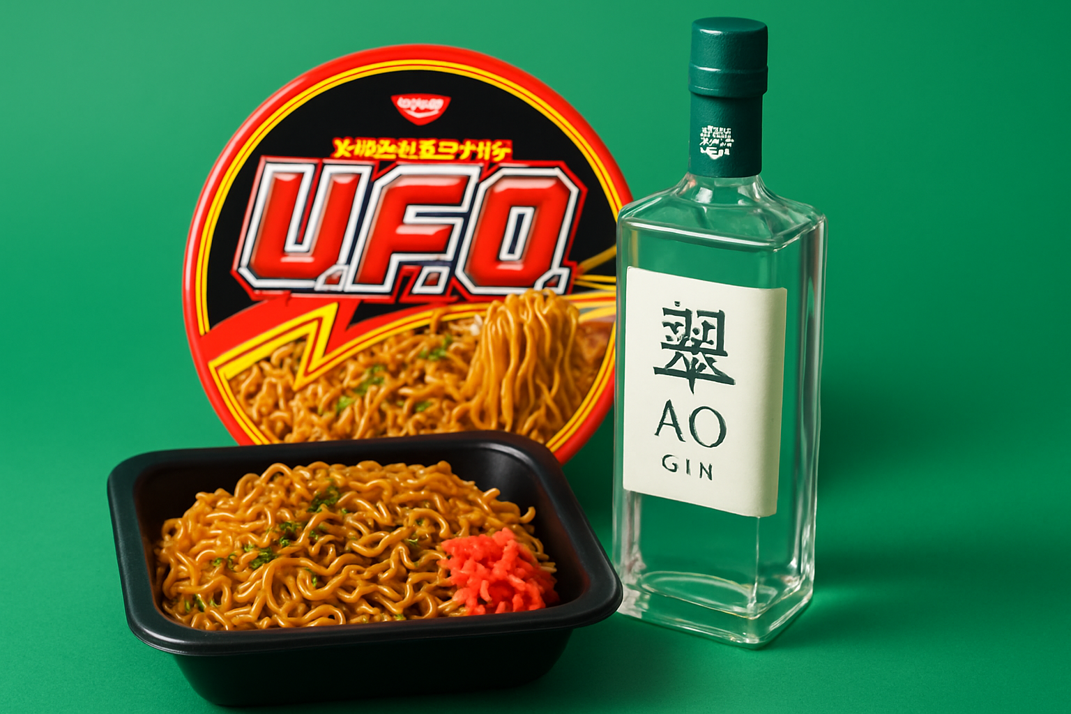 翠ジン公式が焼きそばの相手を募ったら、日清U.F.O.が「俺だろ」と壁ドン返し——企業公式どうしの掛け合いがXを熱くした理由