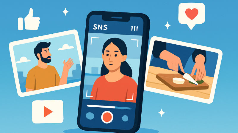 SNS動画が「見やすくなる」3ショット構成——「引き→寄り→引き」がVlog制作の基本として広がっている