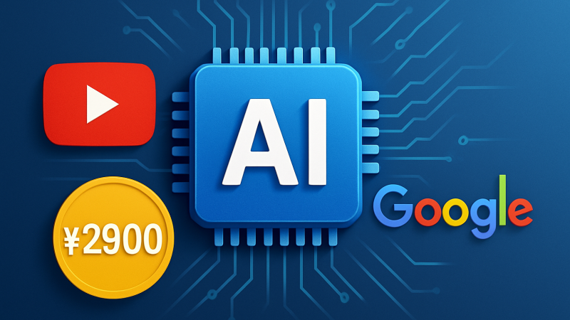 月額2,900円のAIサブスクに「YouTube広告なし」が付いてきた——Google AI Proが静かにお得になっていた件