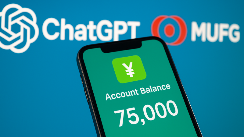 MUFGがChatGPTで残高・出費を確認できるサービス開始——日本の銀行が動き出した