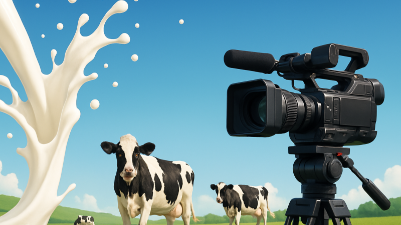 「視線を感じると思ったら、牛乳月間のPRでした」——農水省の手作り動画が60万ビューを突破した理由
