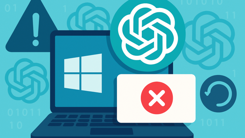 Windows版ChatGPTアプリで「ログインできない」不具合——再インストールしても直らない原因と今すぐできる対策