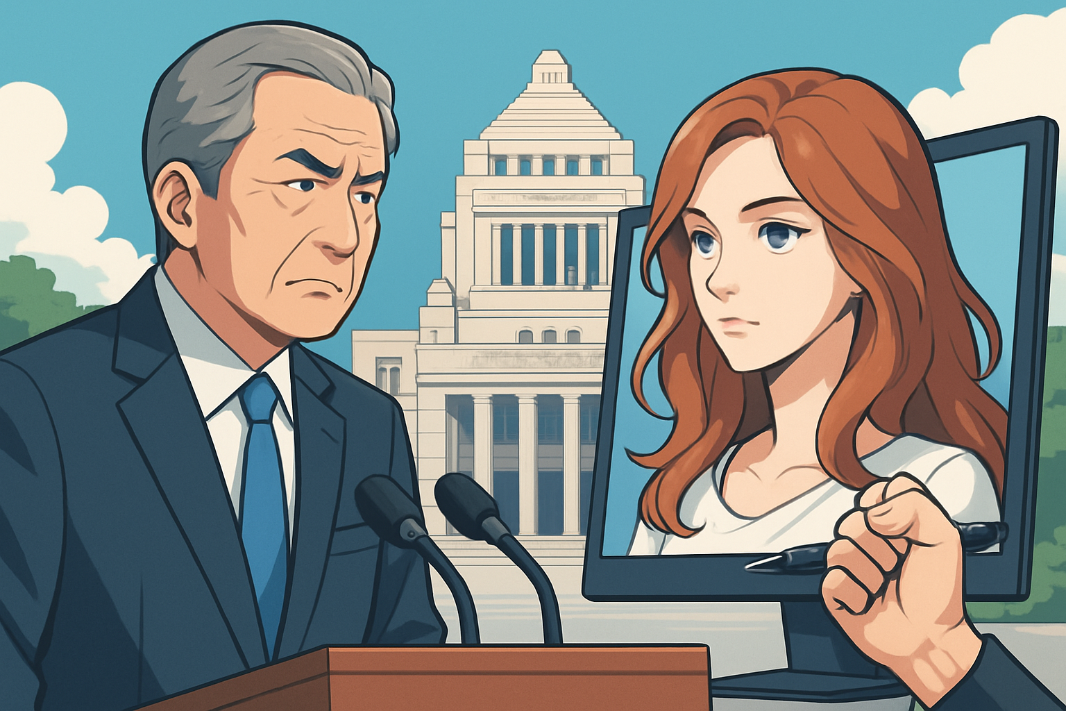 国会議員マップ運営者がAIイラスト使用を宣言、クリエイターと対立