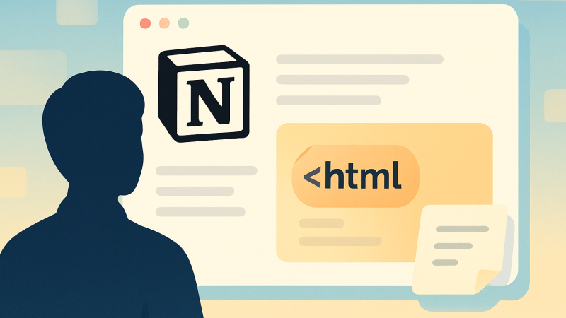 NotionにHTMLブロックが登場——静的なメモがクリック可能なツールに変わった日