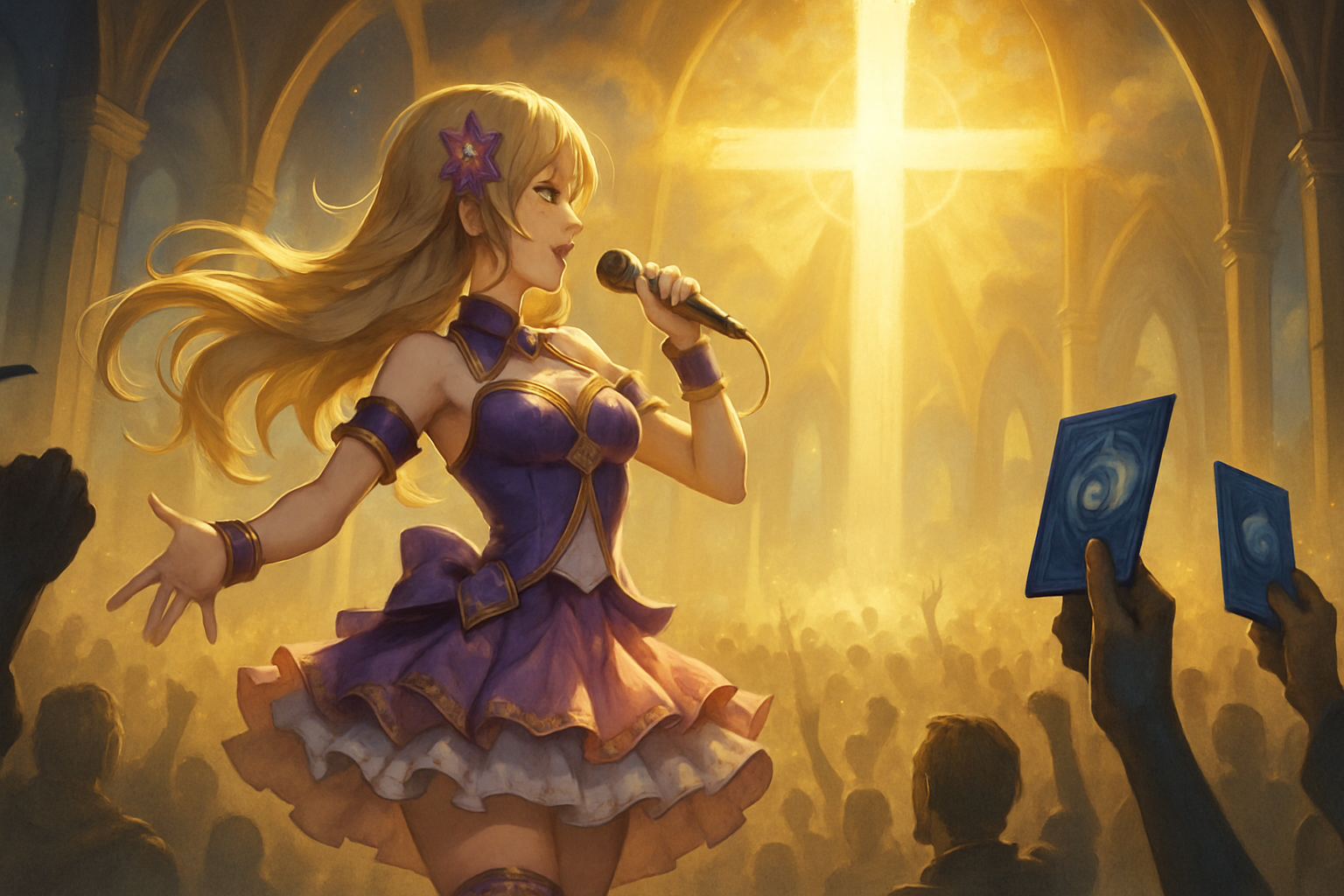「信仰がすべてとなったこの世界で、アイドルとして選ばれた5人の物語が今、始まる」——デュエプレに”アイドル”が舞い降りた日