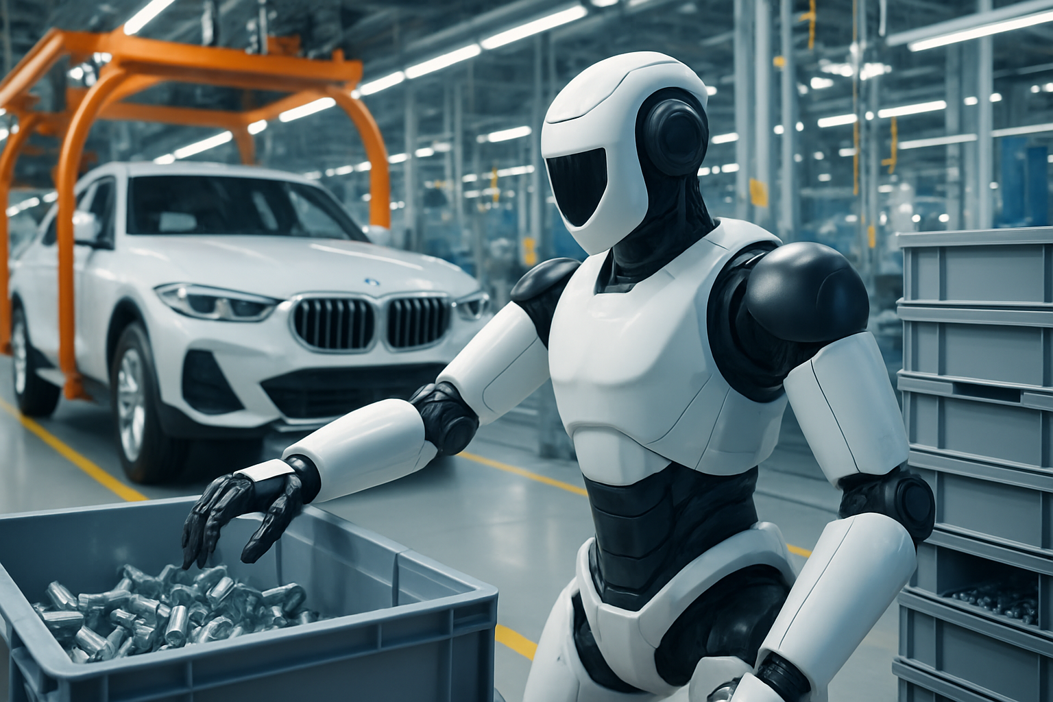未ソートの部品箱から、迷わず必要な1個を取り出す——BMW工場で”人型”が担い始めた仕事