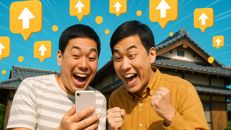 「嘘みたいにバズった！」——お笑いコンビの実家投稿が9万いいねを超えた日