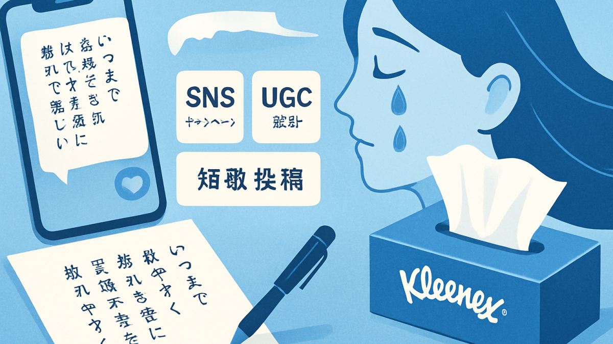 「涙腺短歌」コンテストがXを揺らしている——クリネックスのSNSキャンペーンから学ぶUGC設計の妙