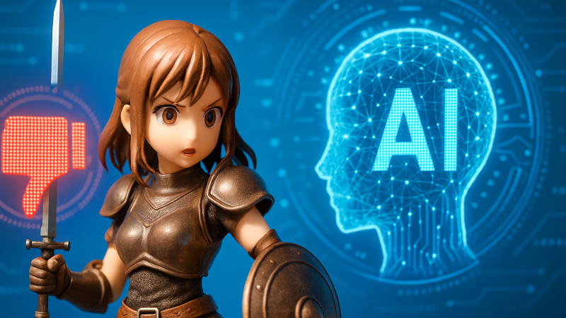 本物のフィギュア写真がAI生成と判定される皮肉——海洋堂がXに声明を発表