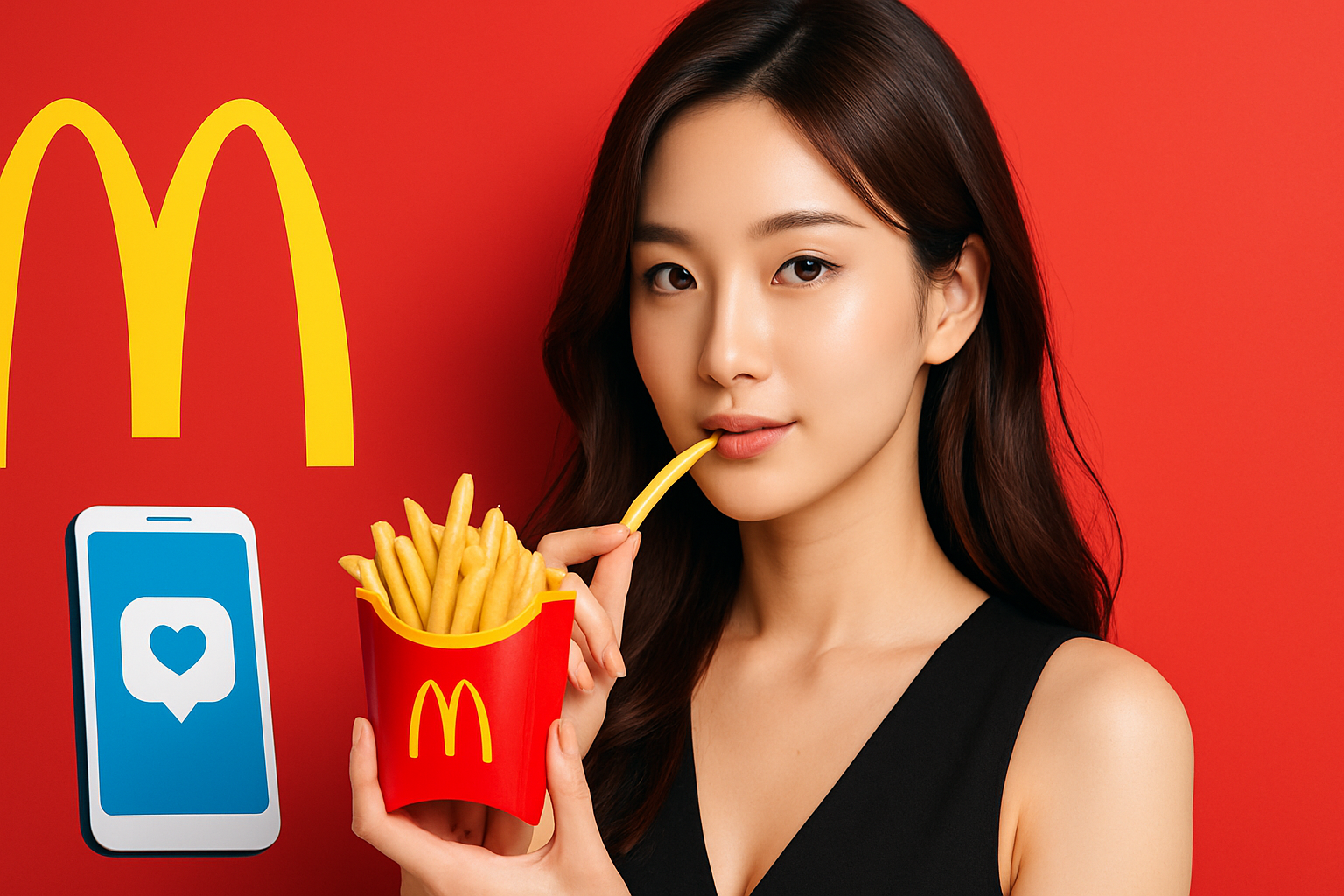 「この目元、絶対なーたんだ」——マクドナルドの謎美女投稿がSNS運用の教科書になっていた