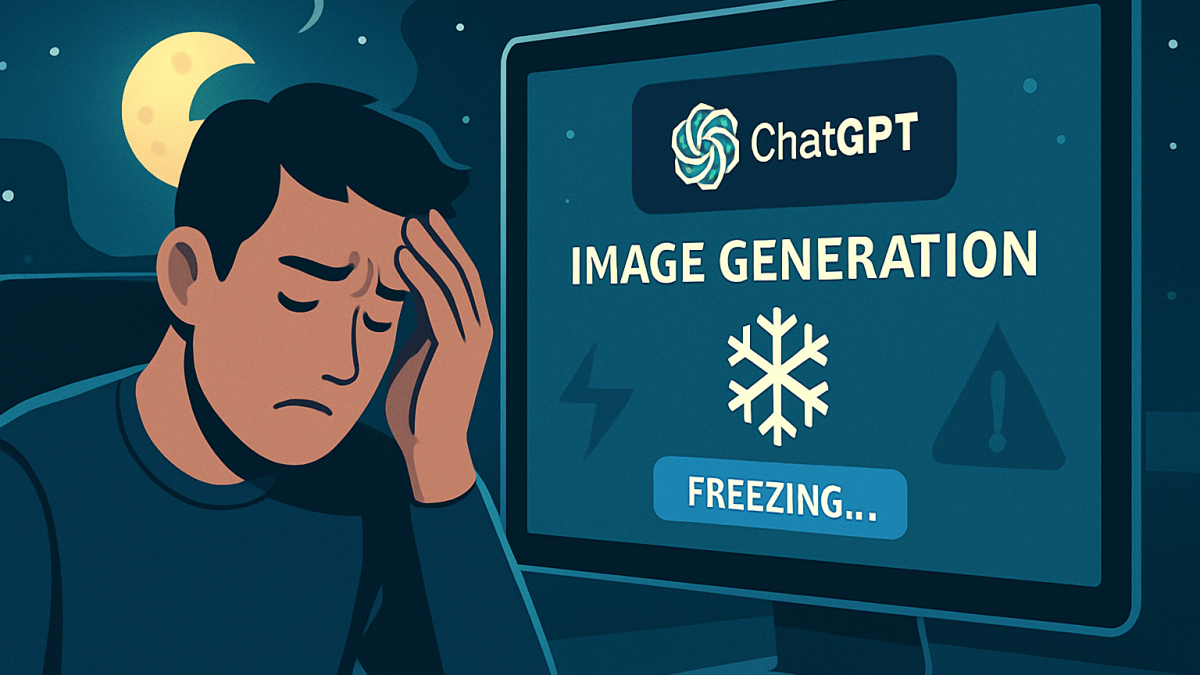 ChatGPTの画像生成が夜中に止まった——「ぼやける」「フリーズ」を乗り越えたユーザーたちの知恵