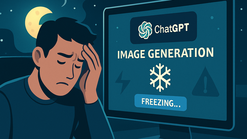ChatGPTの画像生成が夜中に止まった——「ぼやける」「フリーズ」を乗り越えたユーザーたちの知恵