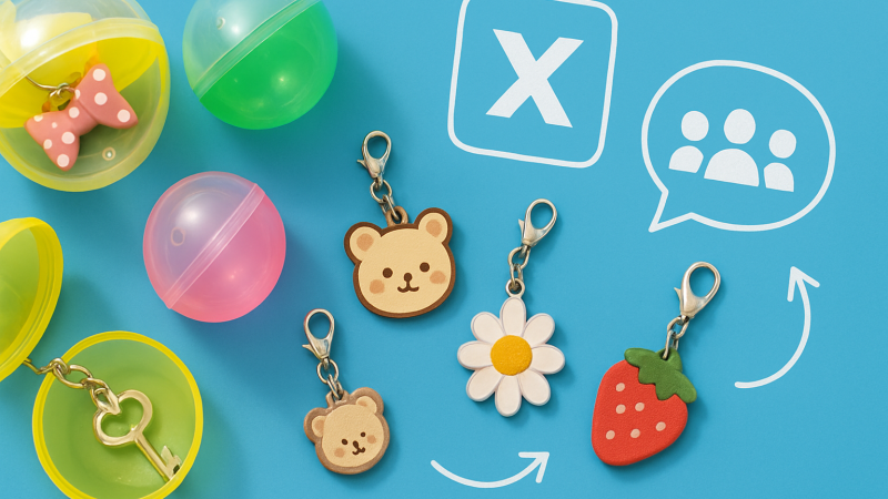 ガシャポン「めじるしアクセサリー」のX交換文化——300円チャームがコミュニティを動かす理由