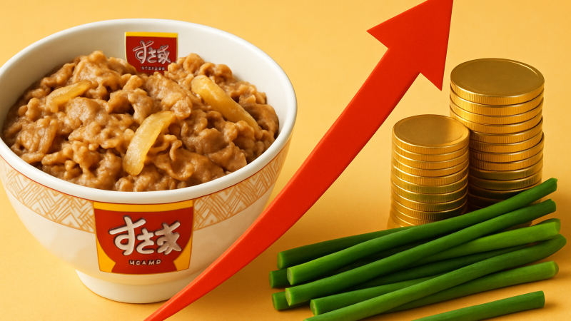 すき家「ニンニクの芽牛丼」だけ値上げなし　牛丼30円アップの裏にあった価格戦略