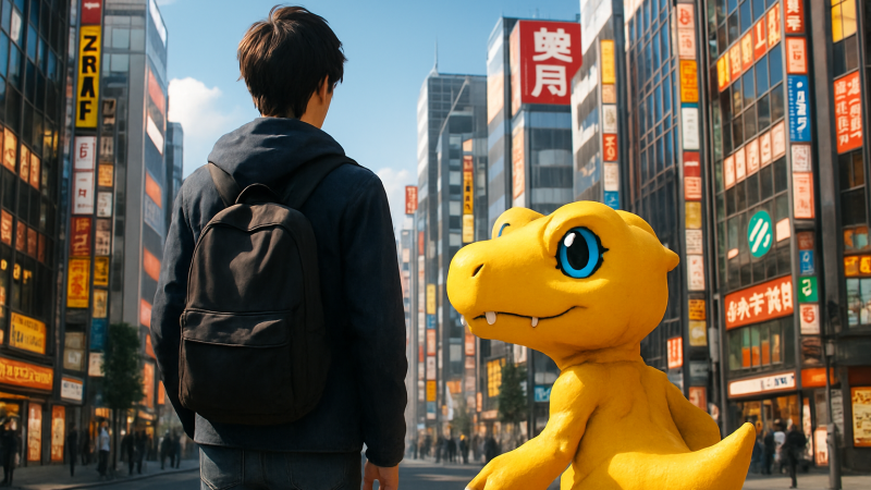 『デジモンストーリー タイムストレンジャー』Switch版発売、新宿を歩く実写トレーラーがファンの心をつかんだ理由