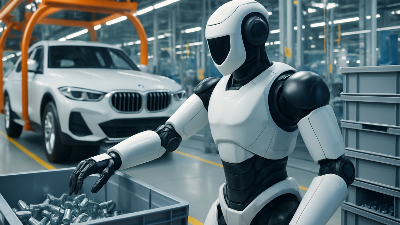 未ソートの部品箱から、迷わず必要な1個を取り出す——BMW工場で”人型”が担い始めた仕事