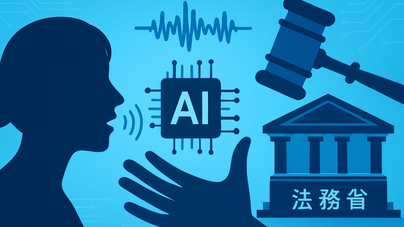 「個人の人格を象徴するもの」——法務省が声のAI無断利用に初めて踏み込んだ理由