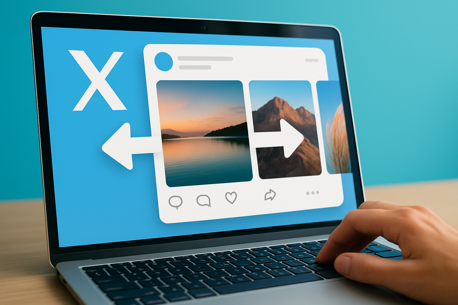 Xの複数画像投稿、PCブラウザもついに「横スワイプ」に――4枚グリッドはもう戻らない