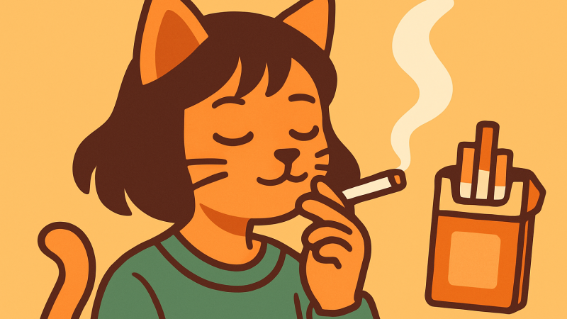 「珍しく楽しそうに仕事してるのよな」――自堕落な喫煙猫娘アニメ『ヤニねこ』が”癒し”と呼ばれる理由