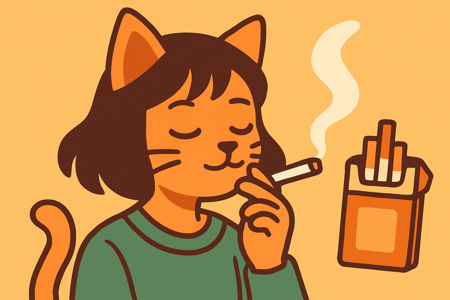 「珍しく楽しそうに仕事してるのよな」――自堕落な喫煙猫娘アニメ『ヤニねこ』が”癒し”と呼ばれる理由