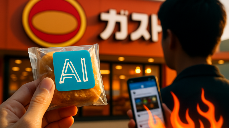 「味の素が目の前で滑り散らかしてるのにね」――ガストのAIシール投稿はなぜ標的になったのか