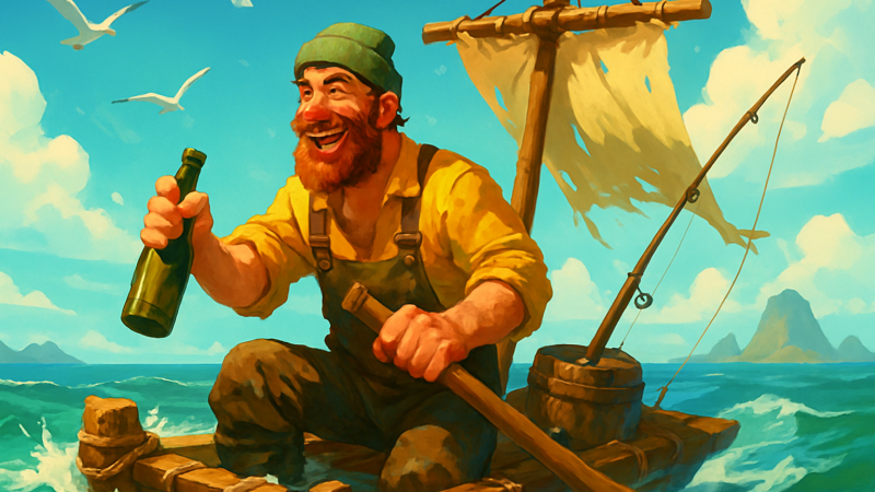 銃で魚を仕留めて金に換える——酔って遭難した”無法漁師”ゲームが、発売1日で2万人を集めた理由