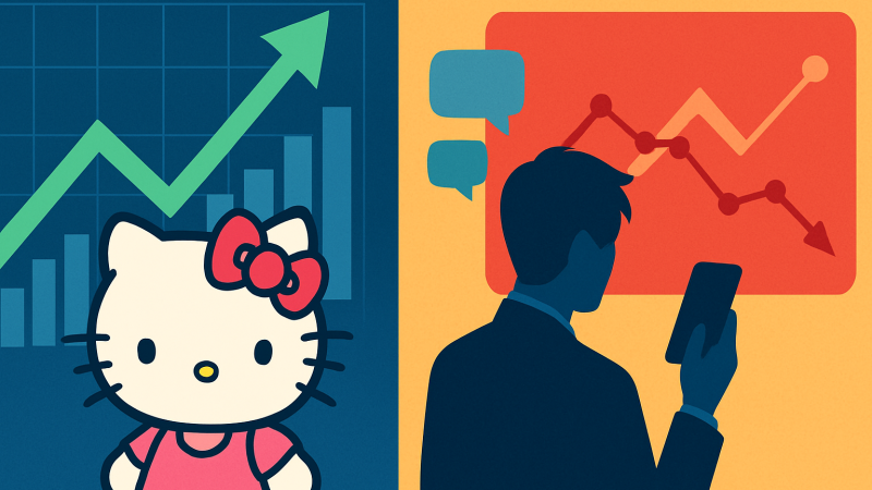 「同じニュースなのにサンリオの方が強い」——GENDA×サンリオ提携、株価が分けた明暗の理由