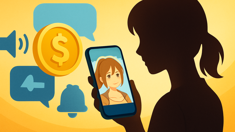 声とアラームは好評なのに、会話はすぐ有料になる――RyzaChat課金の中身