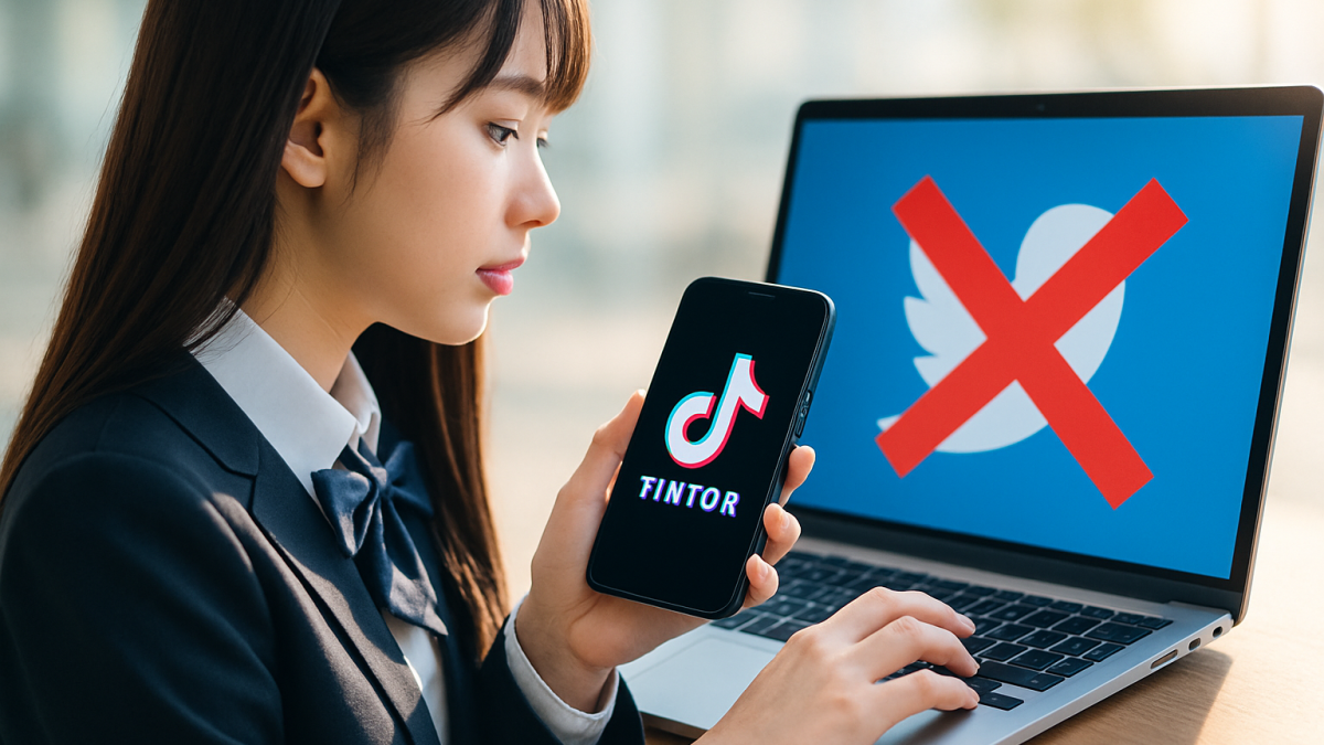 「書き込む場所違うやろ」――JKのTikTok動画に現れたX民、7.8万いいねの騒動