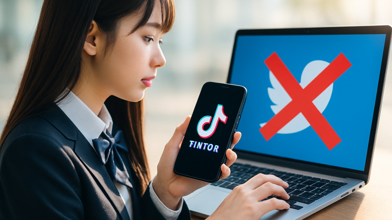 「書き込む場所違うやろ」――JKのTikTok動画に現れたX民、7.8万いいねの騒動