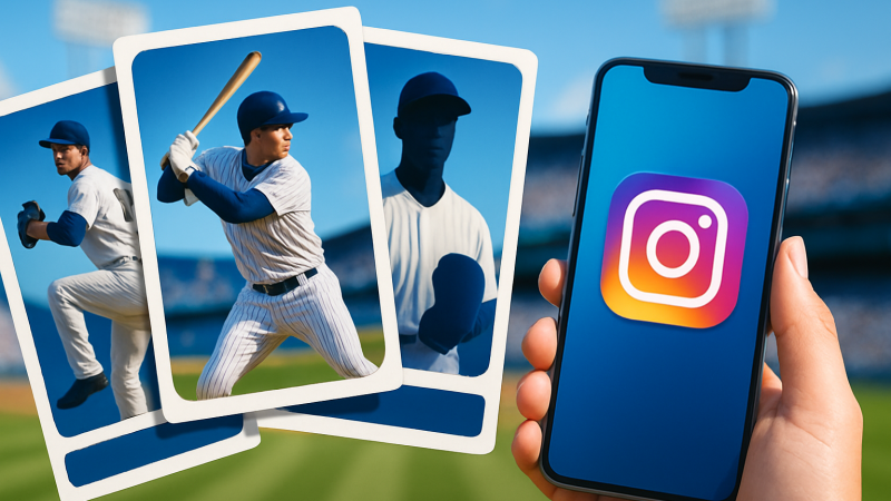 NPB公式Xが選手フォトカードの最後に添えた「instagramも始めました！」が効いている理由