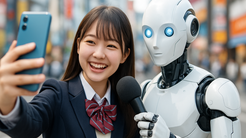 AIアプリで誰でも可愛いJK街頭インタビュー画像作成ブーム