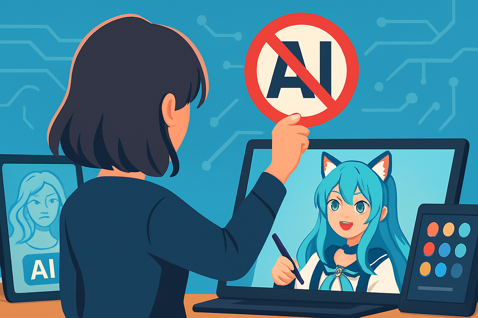 「AI利用禁止です」——1枚のイラストがVTuberになるアプリに、絵師が声を上げた理由