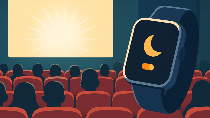 「映画館でApple Watch外して欲しい」6300いいね、シアターモードで消える光と消えない光