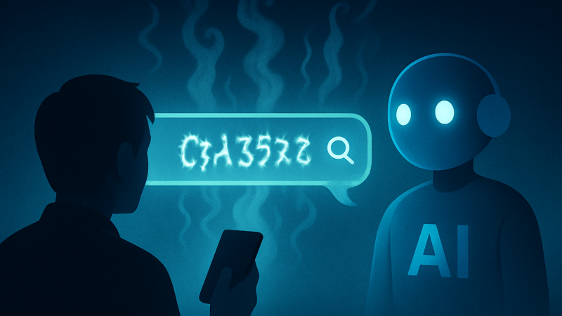 「google.com/search?si=」を開いたら、知らない誰かの相談にAIが答えていた