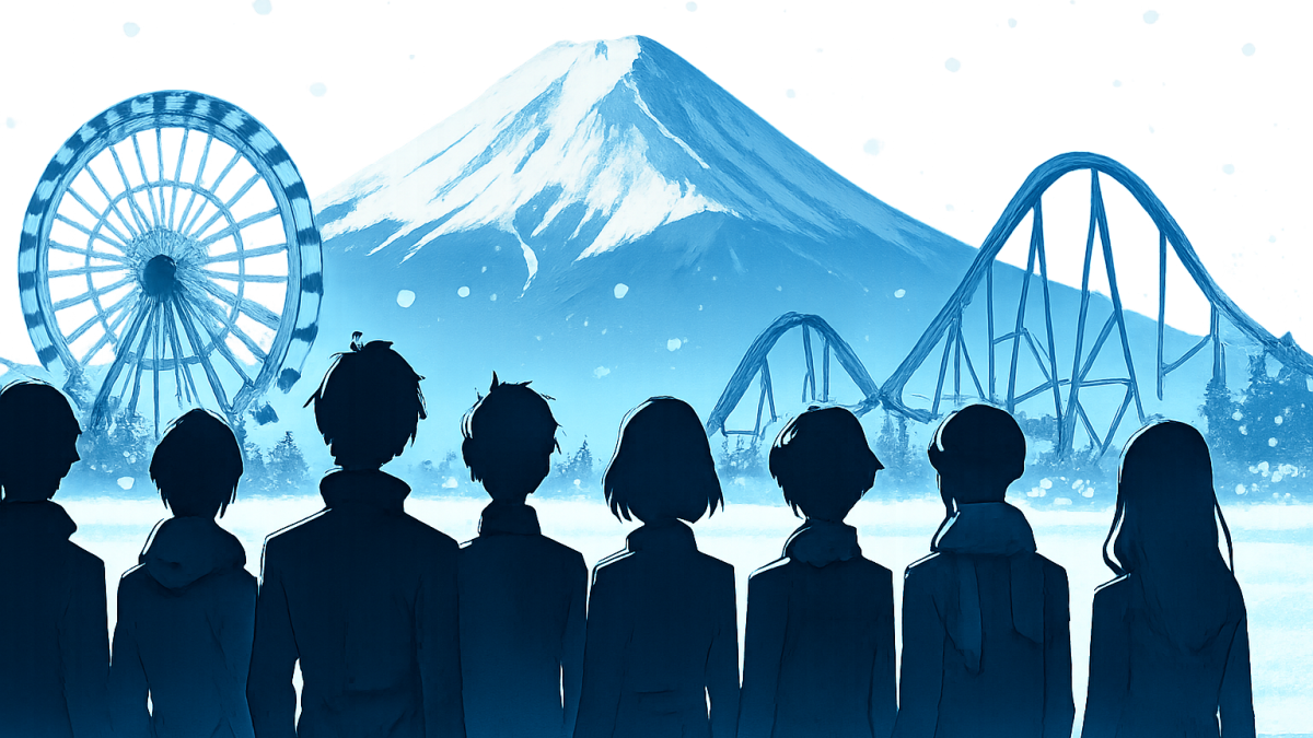 富士急のシンボル「Q」に、歴代主人公8人が集結――『ペルソナ』30周年コラボが真冬開催になった理由