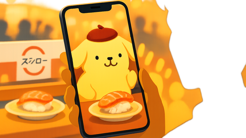 「ポムポムだ、、、、、、」——スシロー公式の”すっすっす”投稿にファンがざわついた理由