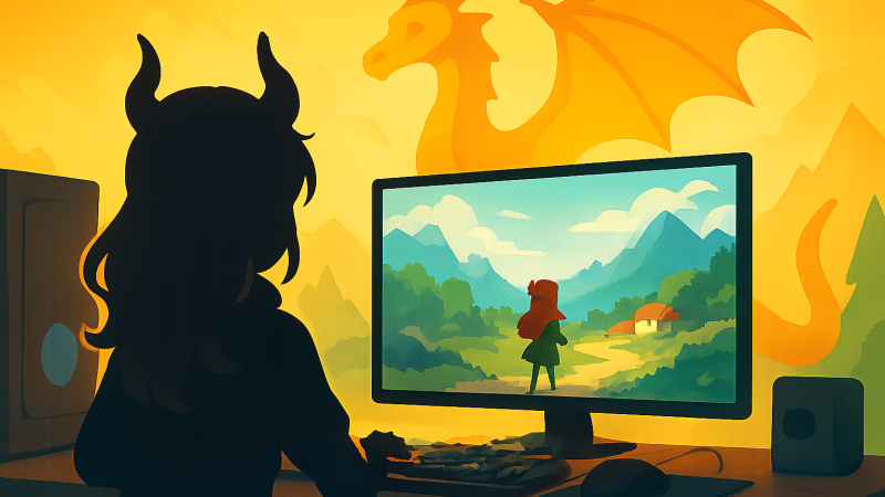 腹ペコドラゴン娘を1年3か月育てた末に――『DRAPLINE』正式リリース、Steamで「圧倒的に好評」