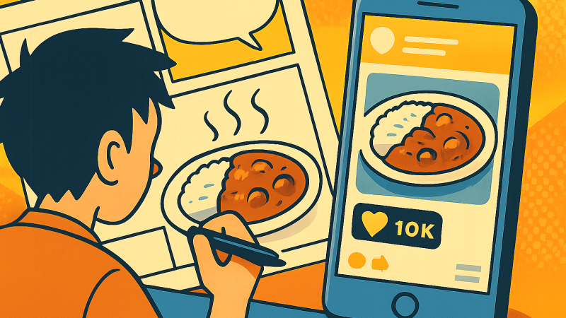 「勝手にカレーを作る」漫画に2700いいね、仕掛けていたのは新人ナース応援の公式アカウントだった