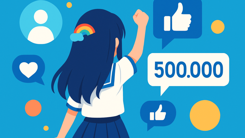 「Xのフォロワーさん50万…‼️」に8345いいね、にじさんじ“非人型”ルンルンが愛される理由
