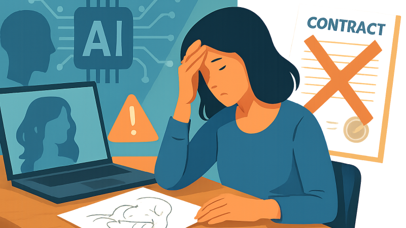 依頼が来なくなった――生成AIの普及でイラストレーターの仕事が激減、企業は契約トラブルを警戒