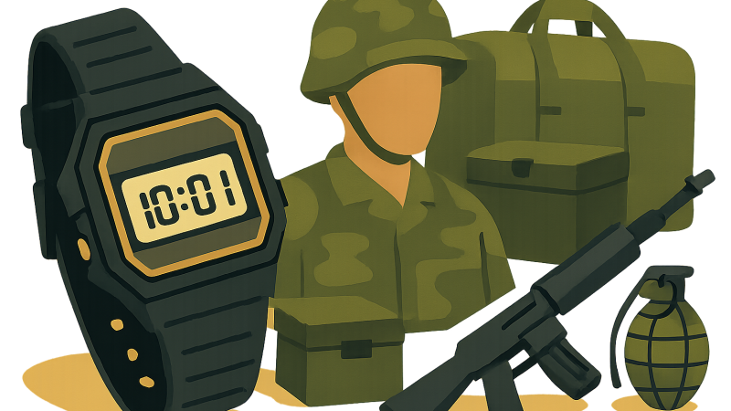 カシオF-91W、英国陸軍が新兵全員に配布——1989年発売の2,200円腕時計が選ばれた理由