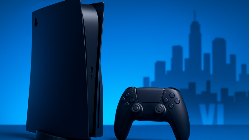 PS5デジタルエディション新色「ミッドナイト ブラック」、GTA6と同じ11月19日に発売
