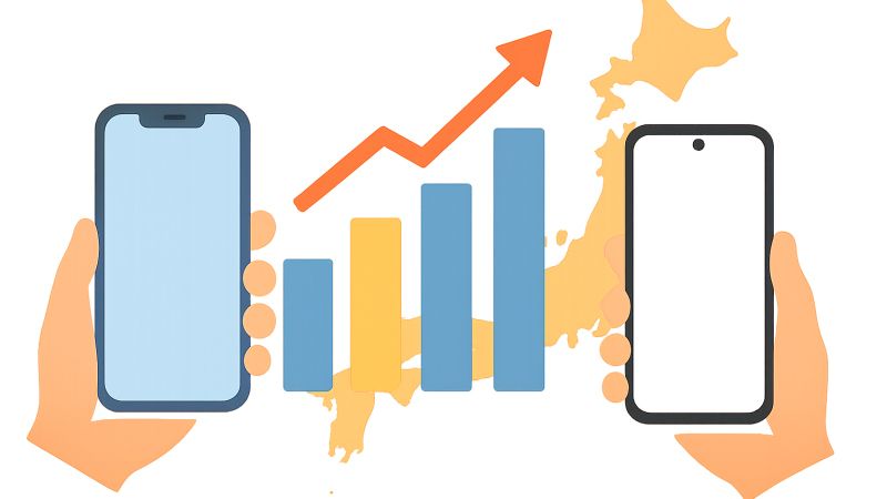 iPhoneシェア、日本は世界で異例の60%超――メイン利用ではAndroidが逆転